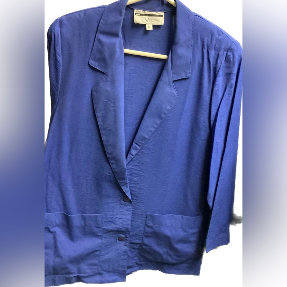 EUC vintage flowy boyfriend blazer jacket